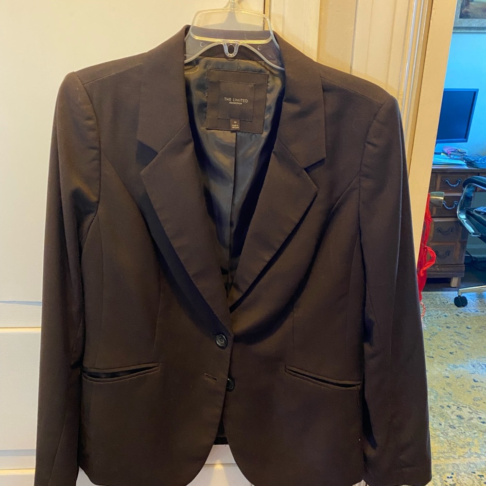 The Limited chocolate brown blazer structured and fully lined